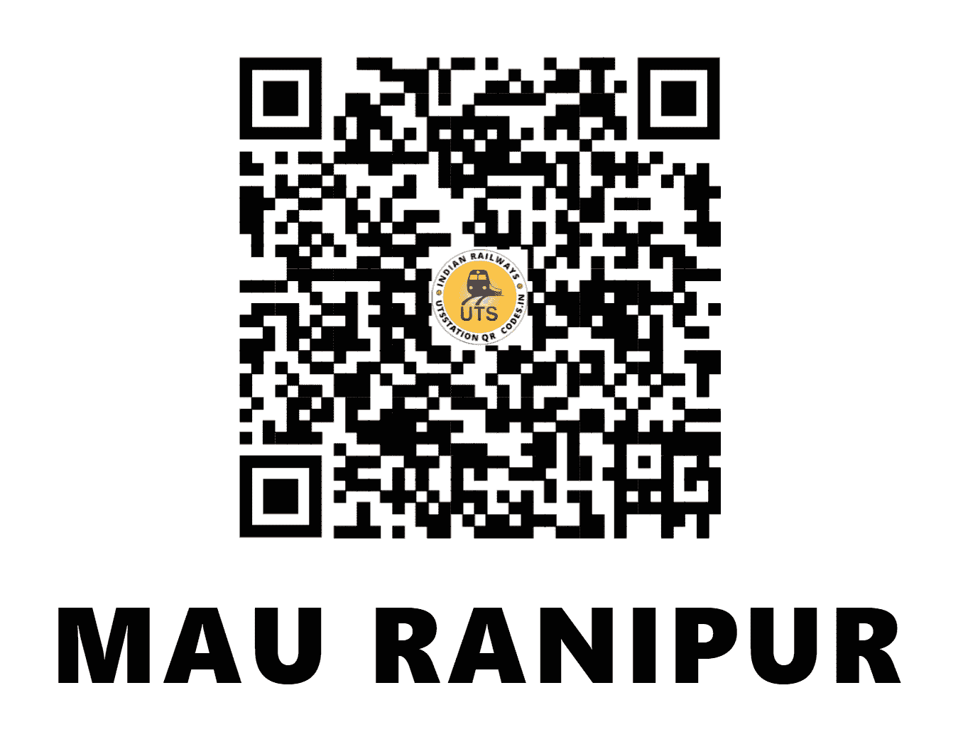 UTS QR Code for MAU RANIPUR - MRPR (NC - UTTAR PRADESH)